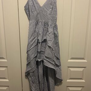 Privy Blue and White Striped Dress